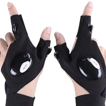 Fishing Equipment Accessories Glove with Led Fingerless Cycling Gloves with Lights Gloves for Light Fingers Mittens Apparel
